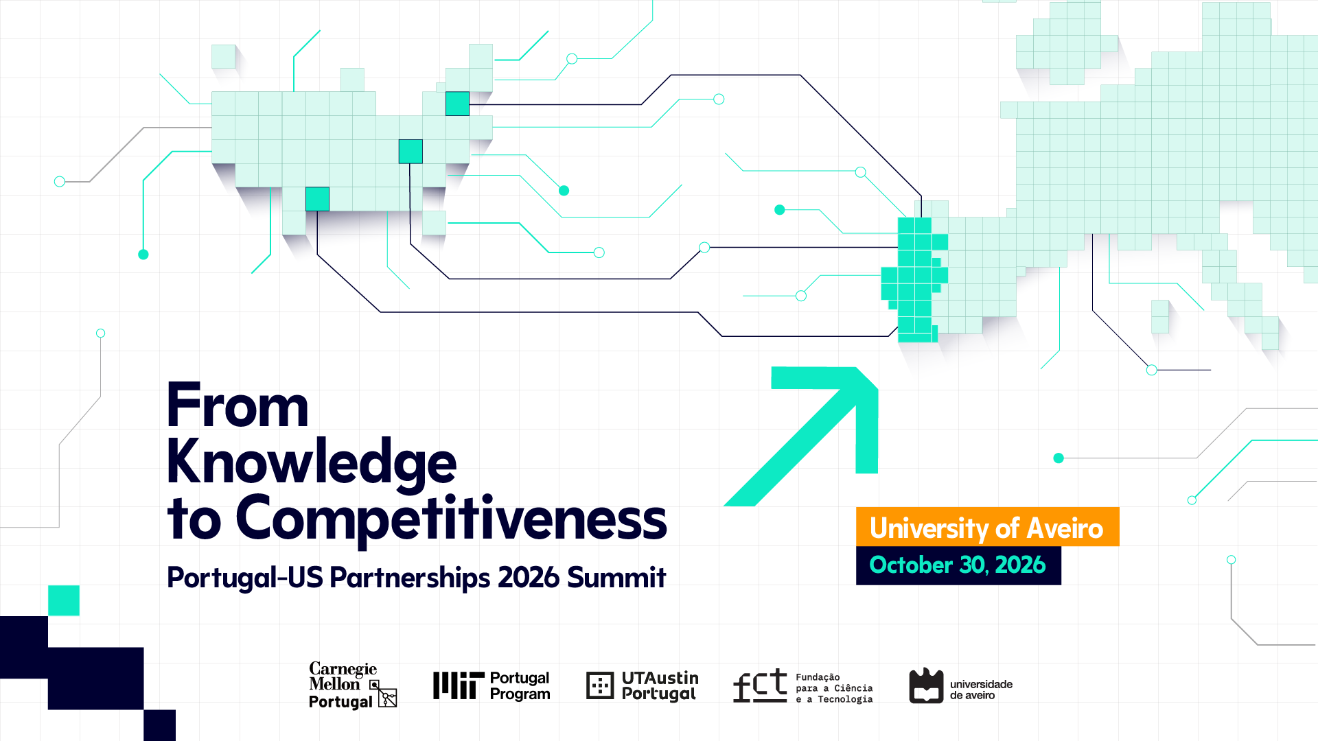 Banner with information on joint conference